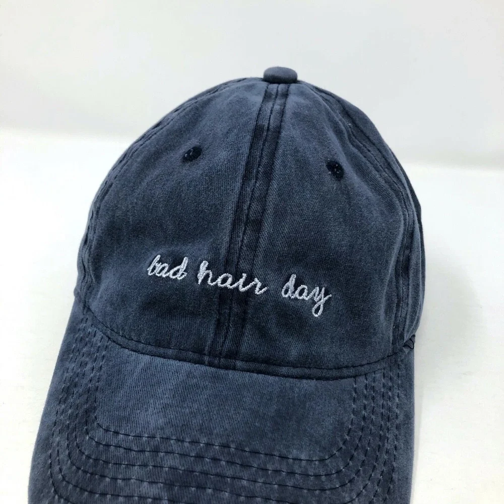 Bad Hair Day Strapback Slouch Dad Hat Bed Head